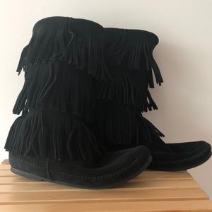 3-LAYER FRINGE BOOT
